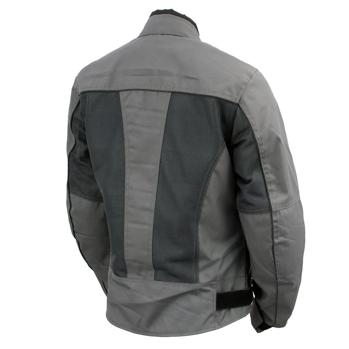 Xelement Women's Shade Grey Textile and Mesh Scooter Motorcycle Biker Jacket with X-Armor XS22012